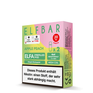 2er Pack Elfbar ELFA CP Prefilled Pod - Apple Peach