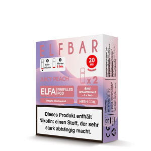 2er Pack Elfbar ELFA CP Prefilled Pod - Peach Ice