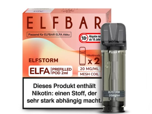 2er Pack Elfbar ELFA CP Prefilled Pod - Elfstorm - Auslaufartikel!