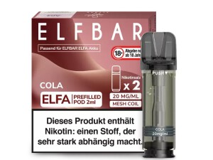 2er Pack Elfbar ELFA CP Prefilled Pod - Cola -...