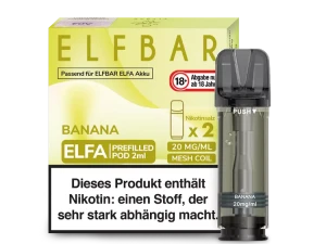 2er Pack Elfbar ELFA CP Prefilled Pod - Banana -...