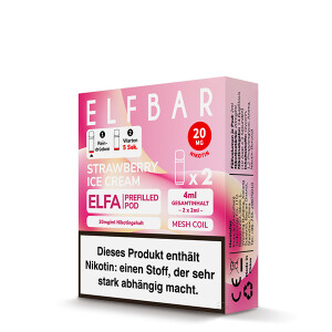 2er Pack Elfbar ELFA CP Prefilled Pod - Strawberry Ice Cream