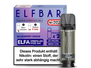2er Pack Elfbar ELFA CP Prefilled Pod - BLUEBERRY SNOW -...