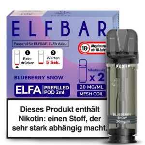 2er Pack Elfbar ELFA CP Prefilled Pod - BLUEBERRY SNOW