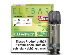 2er Pack Elfbar ELFA CP Prefilled Pod - PEAR -...