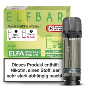 2er Pack Elfbar ELFA CP Prefilled Pod - PEAR