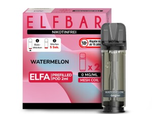 Elfbar ELFA - Wassermelone 0mg Nikotin - 2er Pack -...