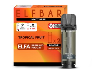 Elfbar ELFA - Tropical Fruit 0mg Nikotin - 2er Pack -...