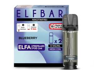 Elfbar ELFA - Blueberry 0mg Nikotin - 2er Pack -...