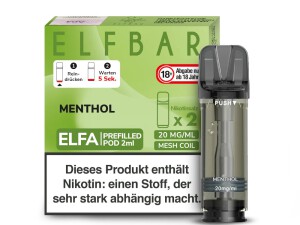 2er Pack Elfbar ELFA CP Prefilled Pod - Menthol