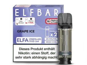 2er Pack Elfbar ELFA CP Prefilled Pod - Grape Ice