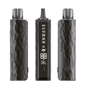 Elfbar ELFA MASTER Screen, Basisgerät in Black Stein Limited Edition (hammered finish), 9-18 Watt