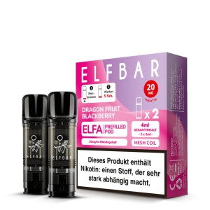2er Pack Elfbar ELFA CP Prefilled Pod - Dragon Fruit...