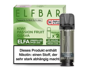2er Pack Elfbar ELFA CP Prefilled Pod - Kiwi Passion...