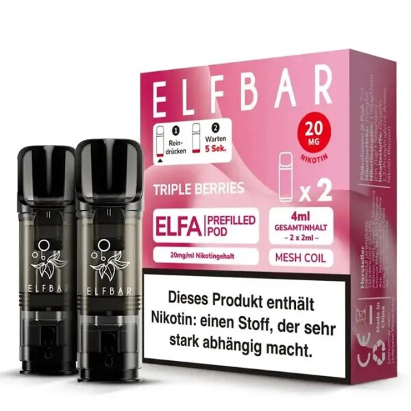 2er Pack Elfbar ELFA CP Prefilled Pod - Tripple Berries